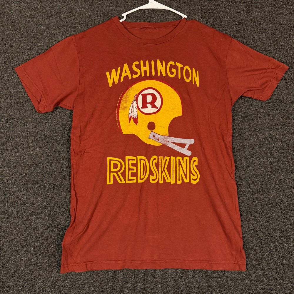 Washington Redskins Vintage Style Graphic T-Shirt Burgundy Mens Medium